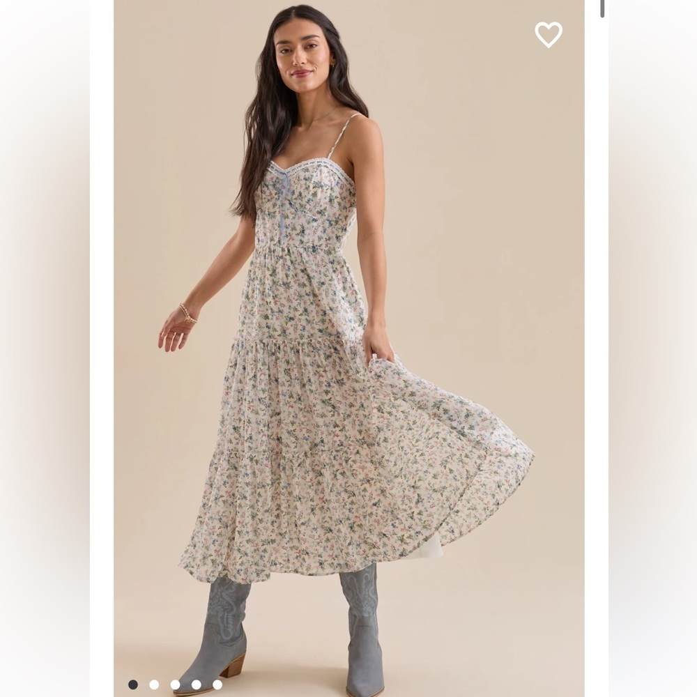 Esperanza Floral Midi Dress Altar’d State New with Tags